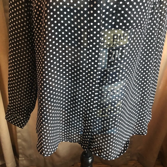 Sandro Studio Sheer Polka Dot Blouse - Picture 2 of 13